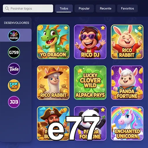 Plataforma confiável no celular com app oficial e77