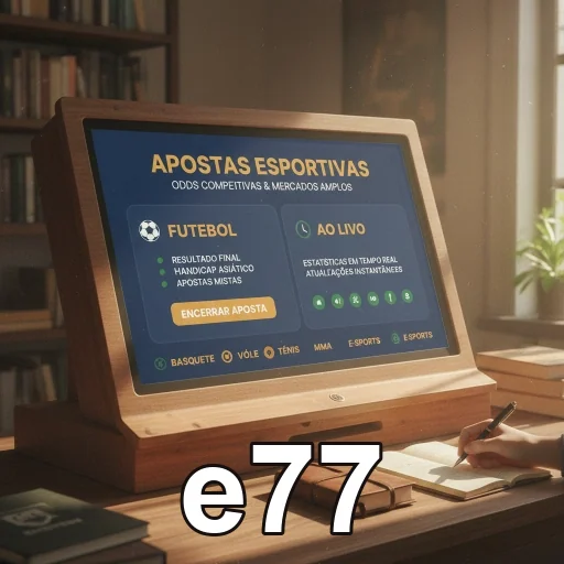 Tela de login da e77 no celular com acesso seguro